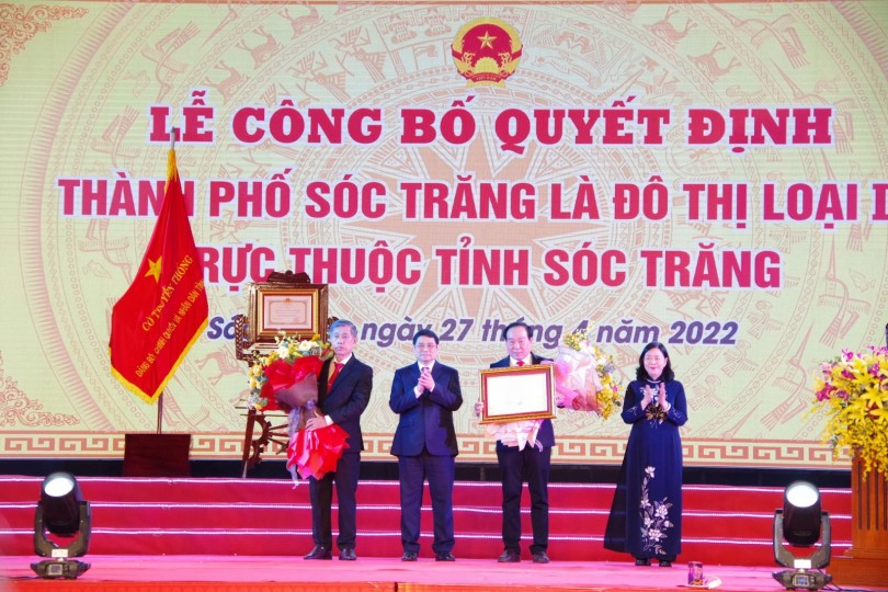 Thủ tướng Phạm Minh Chính dự Lễ kỷ niệm 30 năm tái lập tỉnh Sóc Trăng