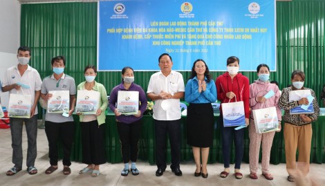Khám bệnh và cấp thuốc miễn phí cho 500 công nhân lao động