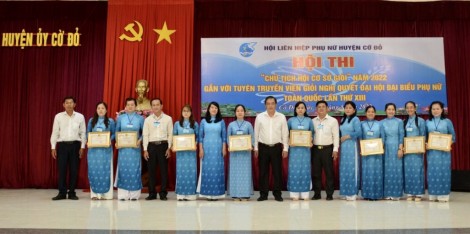 Cờ Đỏ: Thí sinh Trần Thị Tường Vi đoạt giải Nhất Hội thi Chủ tịch Hội cơ sở giỏi năm 2022