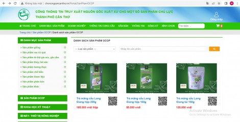 Hỗ trợ truy xuất nguồn gốc, kết nối cung cầu cho các sản phẩm chủ lực