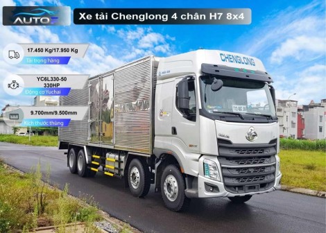 Xe tải Chenglong H7 4 chân thùng mui bạt