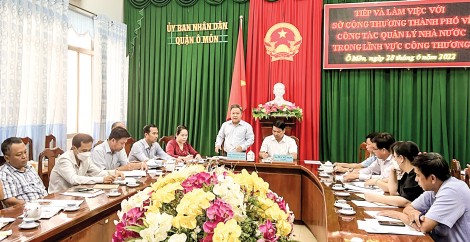 Hỗ trợ kết nối để phát triển ngành Công Thương trên địa bàn quận Ô Môn