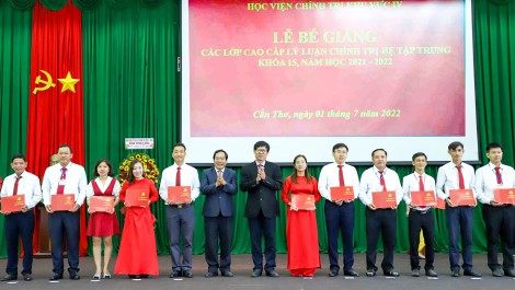 540 học viên hoàn thành chương trình đào tạo cao cấp lý luận chính trị hệ tập trung, khóa 15