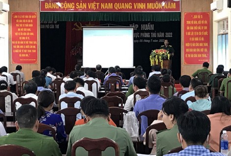 Tập huấn diễn tập khu vực phòng thủ quận Bình Thủy