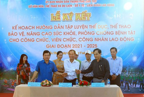 Ký kết phối hợp hướng dẫn tập luyện thể thao trong công chức, viên chức, công nhân, lao động