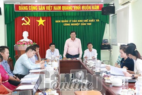 Kiểm tra công tác cải cách hành chính tại Ban Quản lý các khu chế xuất và công nghiệp Cần Thơ