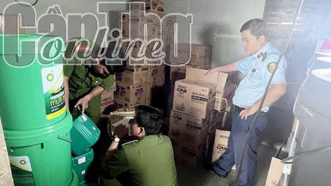 Phát hiện số lượng lớn dầu nhớt nghi giả các thương hiệu nổi tiếng