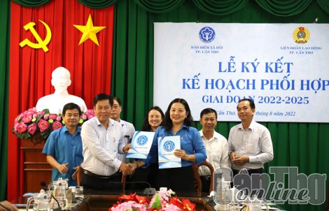Phối hợp tuyên truyền, vận động thực hiện chính sách bảo hiểm xã hội, bảo hiểm 
y tế trong công nhân, viên chức, lao động