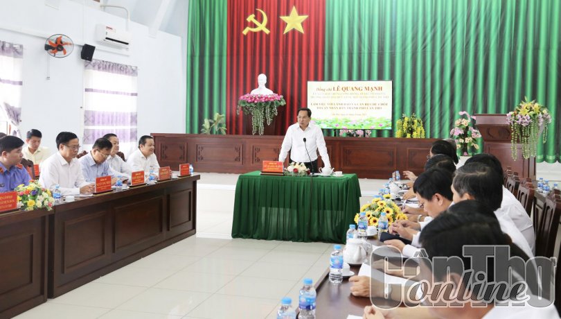 Bí thư Thành ủy Cần Thơ thăm và làm việc với Tòa án Nhân dân thành phố