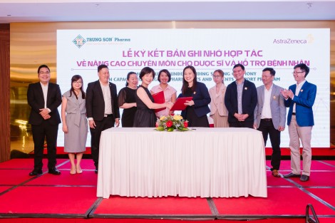 Trung Sơn Pharma hợp tác với AstraZeneca nâng tầm chất lượng chăm sóc sức khoẻ cho người dân ĐBSCL
