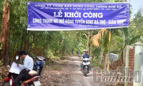 Nâng cấp, mở rộng lộ để người dân lưu thông an toàn