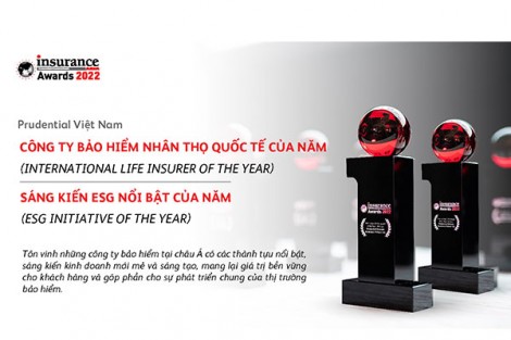Prudential Việt Nam giành giải thưởng kép tại Insurance Asia Awards 2022 và HR Asia Awards 2022