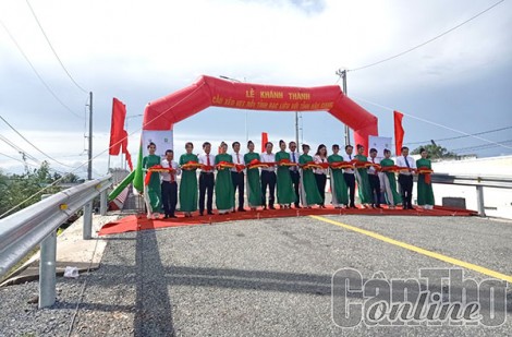 Khánh thành cầu nối 2 tỉnh Bạc Liêu và Hậu Giang
