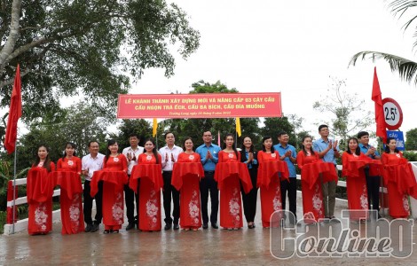 Quỹ Xã hội từ thiện Tấm lòng vàng Lao động xây dựng nhiều công trình giao thông tại Cần Thơ