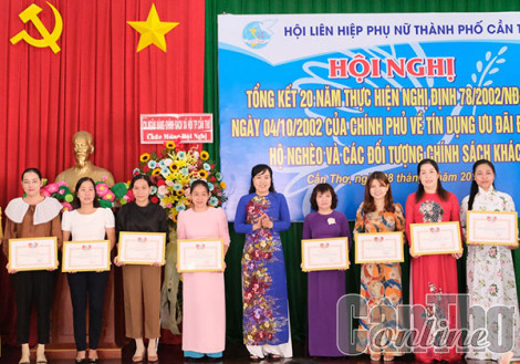 Tổng kết 20 năm thực hiện tín dụng ưu đãi trong hệ thống Hội phụ nữ