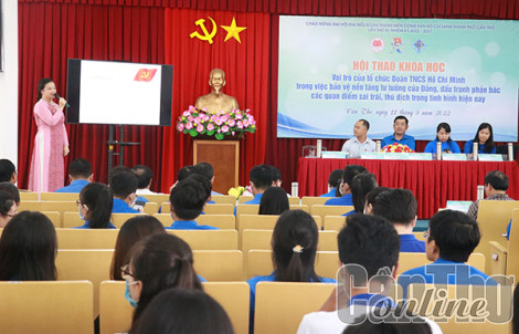 Hội thảo về vai trò của tổ chức Ðoàn trong bảo vệ nền tảng tư tưởng của Ðảng