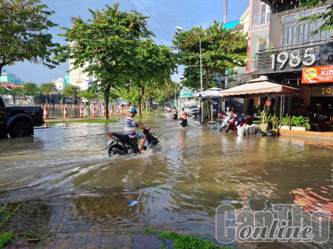 Triều cường tiếp tục lên cao