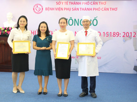 Khoa xét nghiệm Bệnh viện Phụ sản TP Cần Thơ đạt chứng nhận ISO 15189:2012