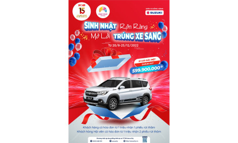 Mua hàng tại Sense City có cơ hội trúng ô tô trị giá gần 600 triệu đồng