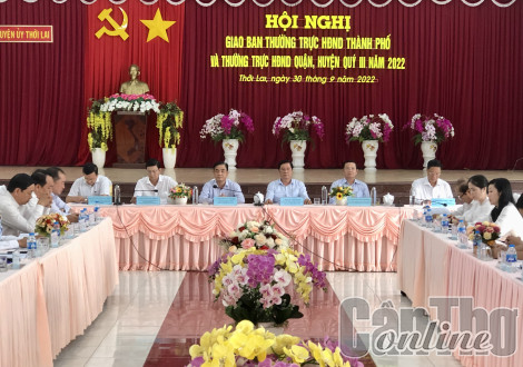Thường trực HĐND thành phố tổ chức hội nghị giao ban với các quận, huyện