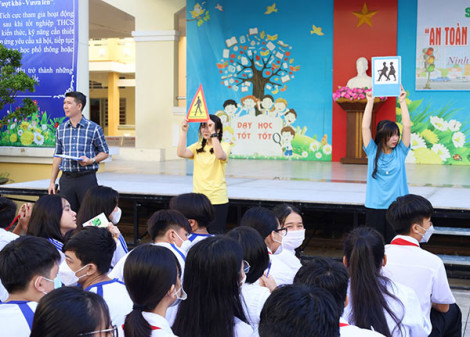Nâng cao hiệu quả tuyên truyền pháp luật về giao thông trong học đường