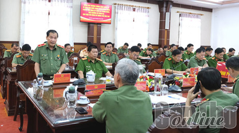 Ðoàn công tác Bộ Công an làm việc với Công an TP Cần Thơ