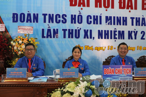 Đại hội đại biểu Đoàn TNCS Hồ Chí Minh TP Cần Thơ hoàn thành ngày làm việc đầu tiên
