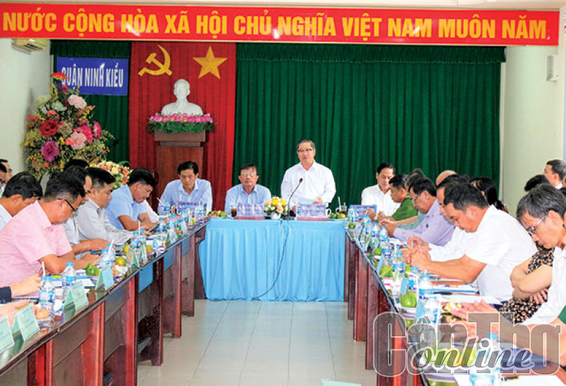 Tháo gỡ khó khăn, đẩy nhanh tiến độ các công trình xây dựng cơ bản tại quận Ninh Kiều