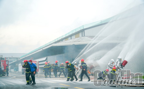 Thực tập phương chữa cháy và cứu nạn, cứu hộ tại Công ty TNHH TAEKWANG Cần Thơ
