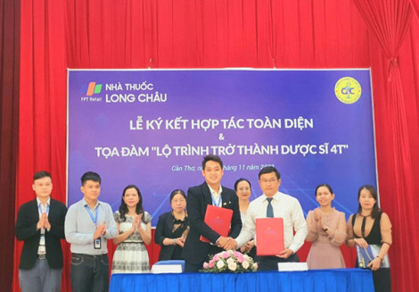 Trường Cao đẳng Y tế Cần Thơ ký kết hợp tác với Công ty Cổ phần Dược phẩm FPT Long Châu