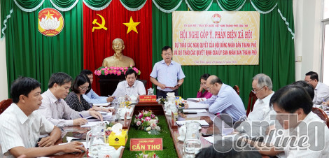 Mặt trận góp ý, phản biện các dự thảo nghị quyết của HĐND, quyết định của UBND thành phố