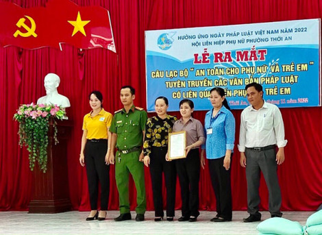 Ra mắt Câu lạc bộ “An toàn cho phụ nữ và trẻ em”
