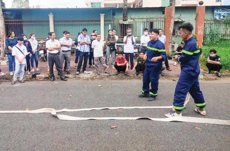 Huấn luyện nghiệp vụ phòng cháy chữa cháy cho lực lượng cơ sở
