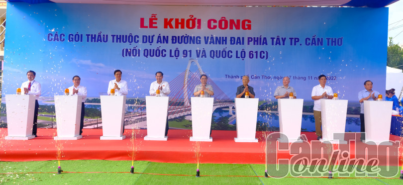 Khởi công đường Vành đai phía Tây TP Cần Thơ