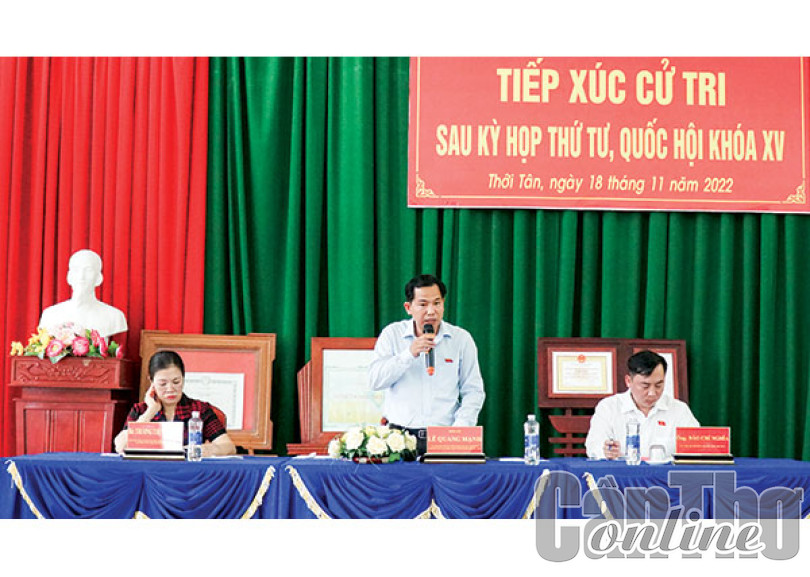 Cử tri thành phố kiến nghị Nhà nước quan tâm giải quyết nhiều vấn đề bức xúc