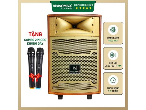 Loa kéo Nanomax – Thiết bị âm thanh phù hợp mọi phân khúc khách hàng