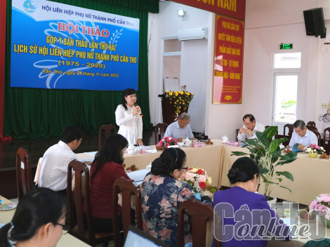Đóng góp bản thảo lịch sử Hội Liên hiệp Phụ nữ TP Cần Thơ (1975-2020)
