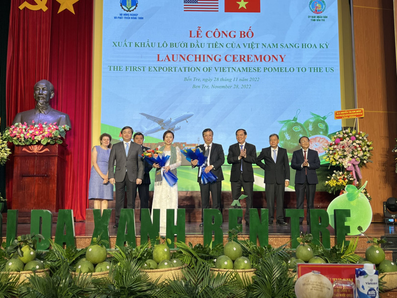 Cơ hội mới cho trái bưởi da xanh đi Mỹ