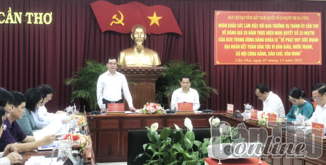 Tiếp tục phát huy khối đại đoàn kết toàn dân tộc, thúc đẩy kinh tế - xã hội thành phố phát triển toàn diện
