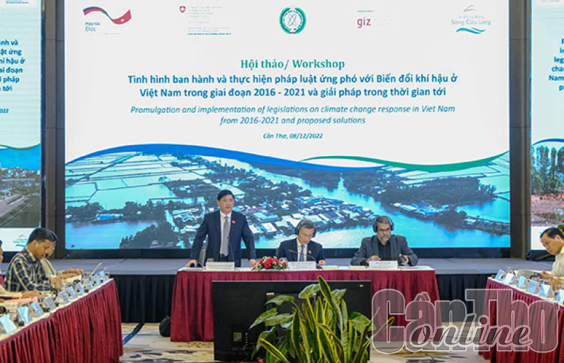 Thực hiện pháp luật ứng phó với biến đổi khí hậu là nhiệm vụ trọng tâm, cấp bách