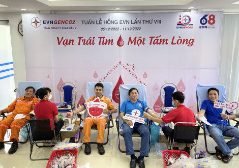 Nhiệt điện Cần Thơ hưởng ứng Tuần lễ hồng EVN lần VIII