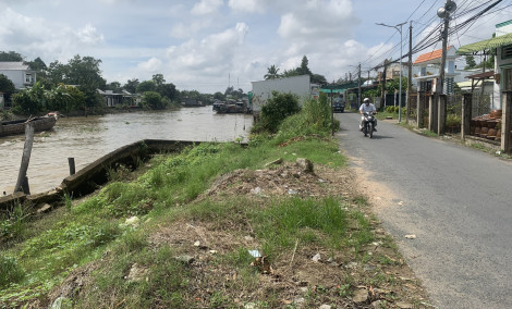 Đề nghị khắc phục tình trạng sạt lở