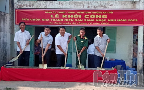 Khởi công sửa chữa nhà cho thanh niên sẵn sàng lên đường nhập ngũ năm 2023