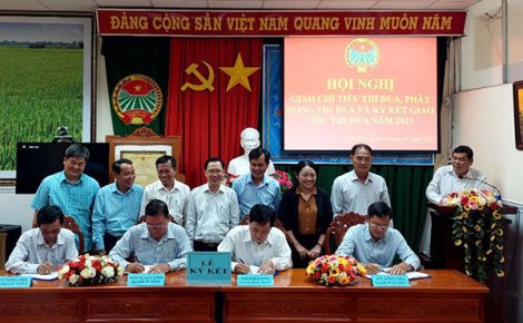 Hội Nông dân thành phố tổ chức hội nghị giao chỉ tiêu và ký kết giao ước thi đua năm 2023