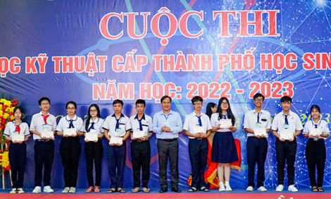 116 dự án đạt giải Cuộc thi Khoa học kỹ thuật cấp thành phố học sinh trung học