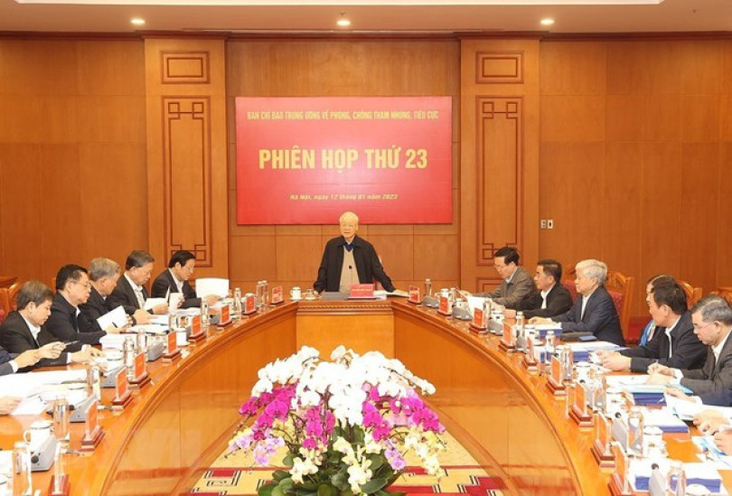 Phiên họp thứ 23 của Ban Chỉ đạo Trung ương về phòng, chống 
tham nhũng, tiêu cực
