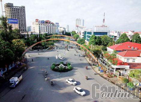 Cần Thơ trang hoàng đường phố đón Tết