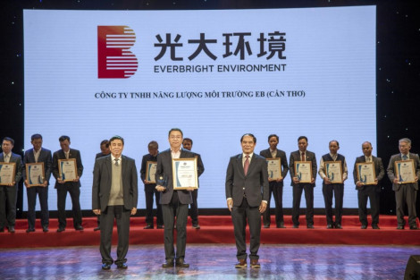 Nhà máy xử lý chất thải rắn Cần Thơ đoạt Giải thưởng Doanh nghiệp vì sự nghiệp phát triển năng lượng Việt Nam bền vững năm 2022