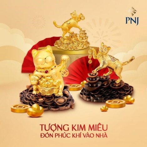 Cùng PNJ chiêu đón Thần Tài với các thiết kế "Thần Tài Quý Mão 2023" đầy sang trọng