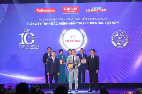 Sản phẩm mới của Prudential lọt TOP 10 Sản phẩm - Dịch vụ Tin Dùng của năm chỉ sau 4 tháng ra mắt